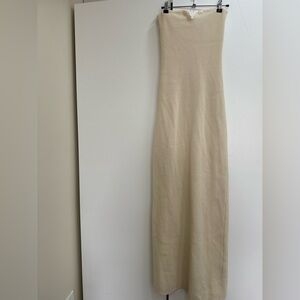 Dish Crème Strapless knit Maxi Dress